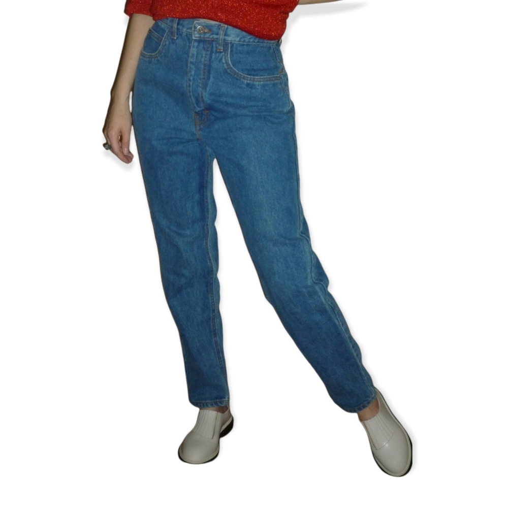 Vintage 80s bonjour Mom Jeans with Tapered Leg & Bow Detail | Size 9/10 - Picture 3 of 10